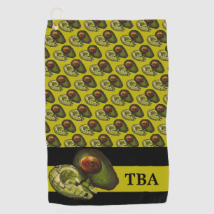 Toalla de golf de aguacate