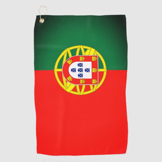 Toalla de golf de Bandera de Portugal (Anverso)