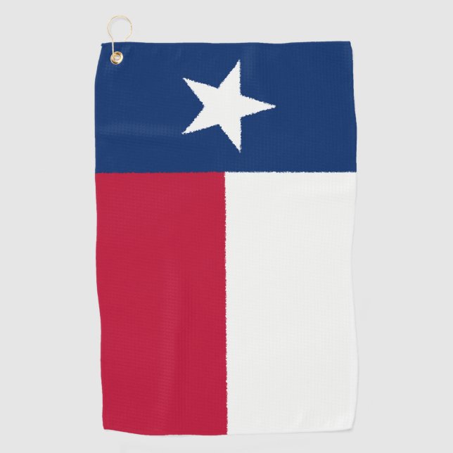 Toalla de golf de Bandera de Texas (Anverso)