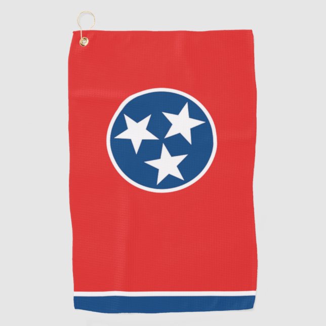 Toalla de golf de Bandera Estatal de Tennessee (Anverso)