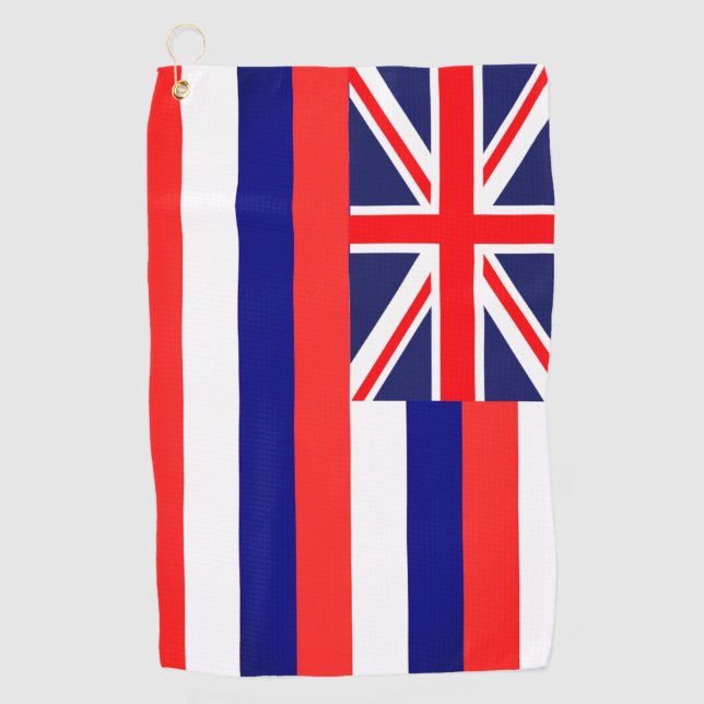Toalla de golf de bandera hawaiana (Anverso)