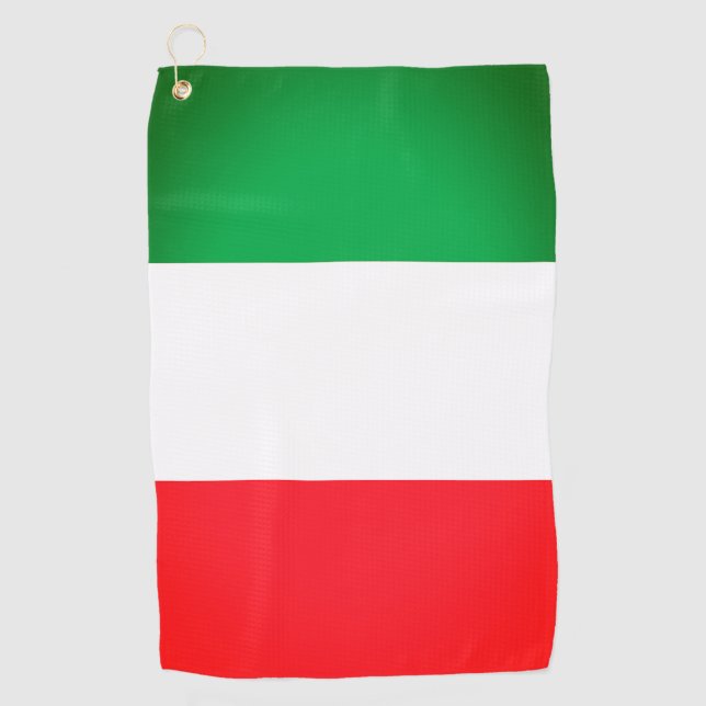 Toalla de golf de Bandera Italiana (Anverso)