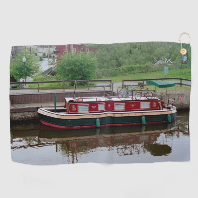 toalla de golf de barco del canal de Erie (Horizontal)