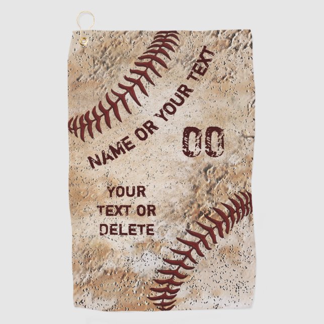 Toalla de golf de béisbol vintage (Anverso)