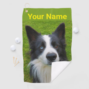 Toalla de golf de Border Collie