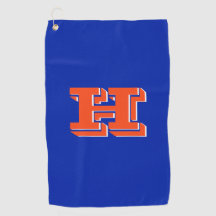 Toalla de Golf de Colores Universitarios Azul Real