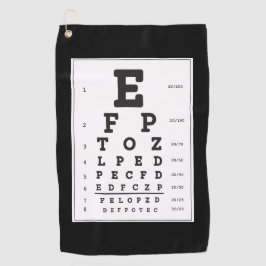 Toalla de golf de diagrama ocular