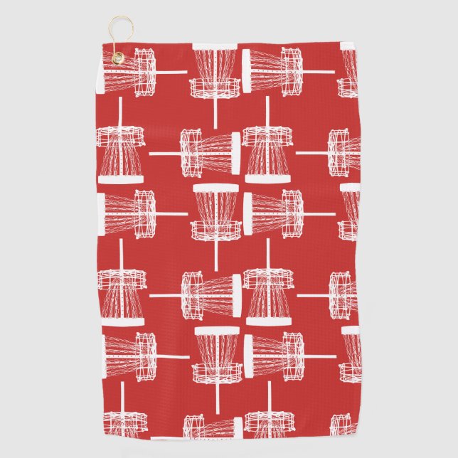 Toalla de golf de disco rojo (Anverso)