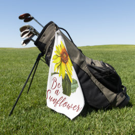 Toalla de golf de girasol