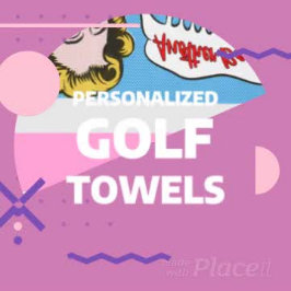 Toalla de golf de golf de grito personalizada