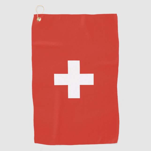 Toalla de golf de la bandera de Suiza (Anverso)