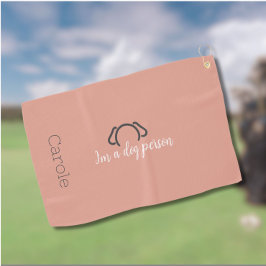 Toalla de golf de las mujeres personalizados Perro
