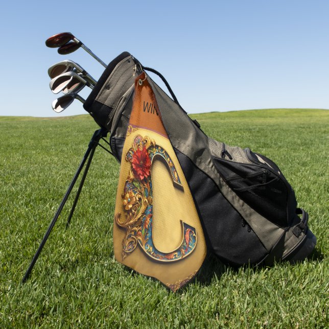 Toalla de golf de lujo - Compacta, elegante y func (Verde)