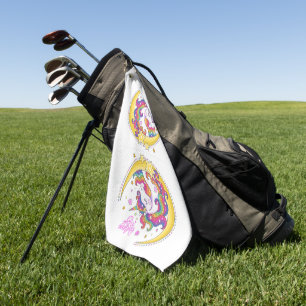 Toalla de golf de magia de unicornio