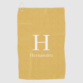 Toalla de golf de monograma