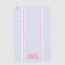 Toalla de golf de monograma clásico estilo univers