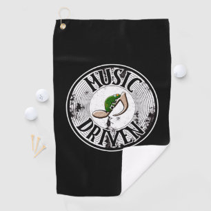 Toalla de golf de motor musical