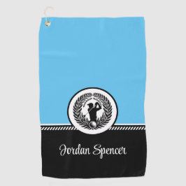 Toalla de golf de nombre personalizado
