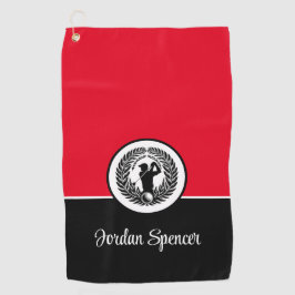 Toalla de golf de nombre personalizado