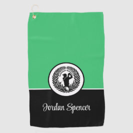 Toalla de golf de nombre personalizado
