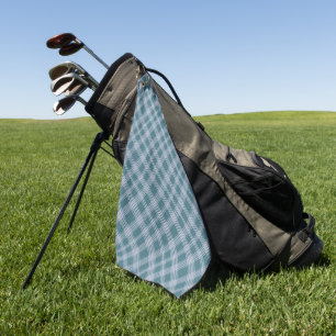 Toalla de golf de patrón de plástico cian silencia