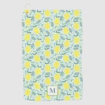 Toalla de golf de patrón monocasco de limón