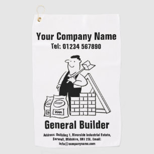 Toalla de golf de promoción de constructor general
