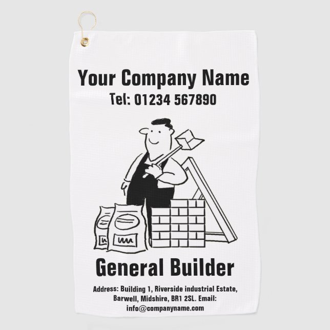 Toalla de golf de promoción de constructor general (Anverso)