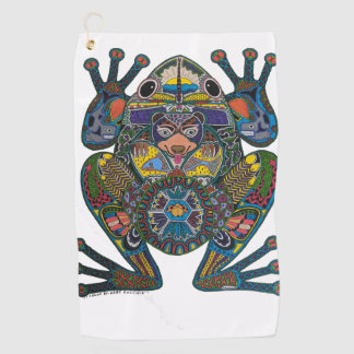 Toalla de golf de rana