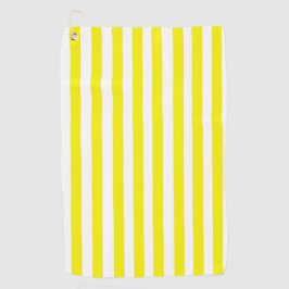 Toalla de golf de raya amarilla