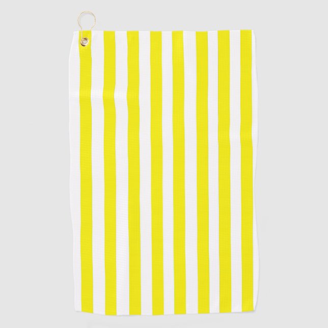Toalla de golf de raya amarilla (Anverso)