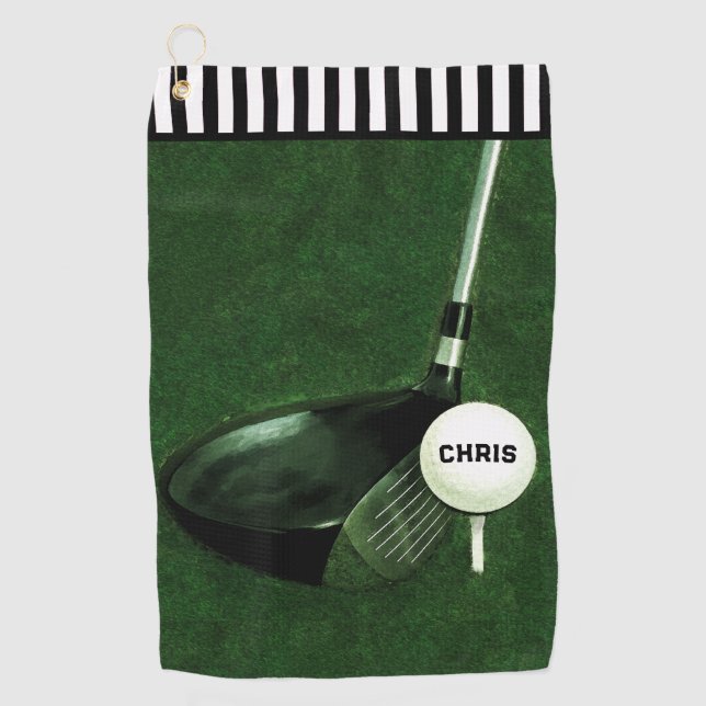 Toalla de golf de regalo personalizada (Anverso)