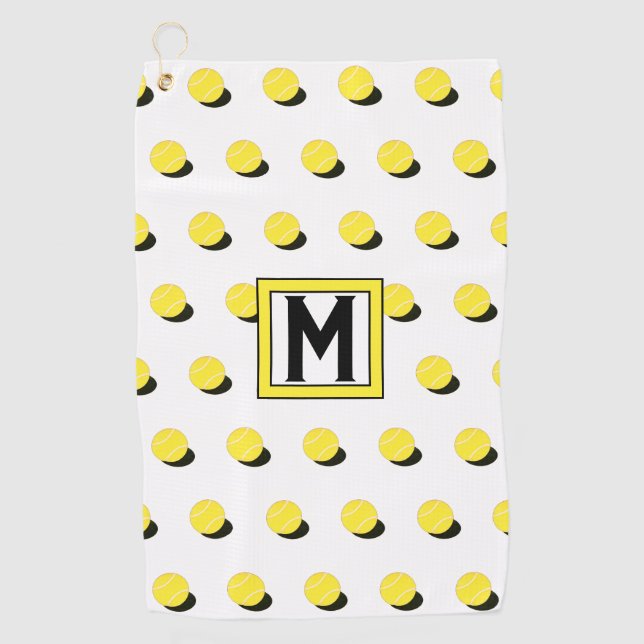 Toalla de Golf de Regalos de Tenis Monogramados (Anverso)