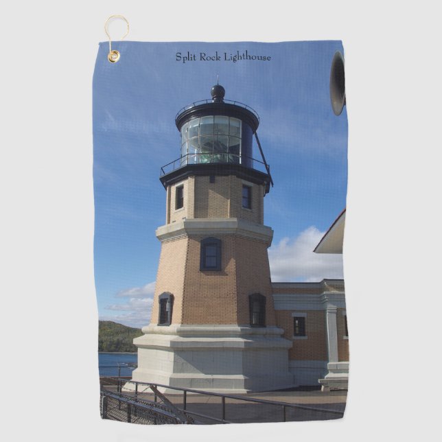 Toalla de golf de Split Rock Lighthouse (Anverso)