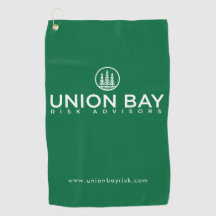 Toalla de golf de Union Bay Risk Advisors - Verde