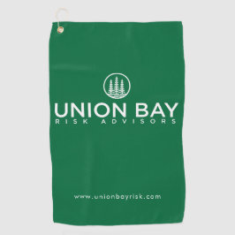Toalla de golf de Union Bay Risk Advisors - Verde