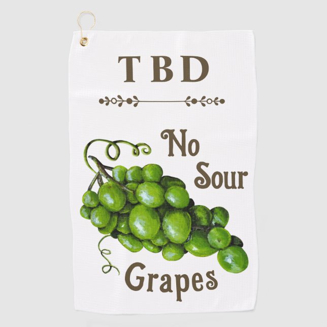Toalla de golf de uvas (Anverso)