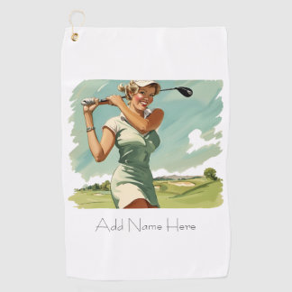 Toalla de golf de vintage personalizada