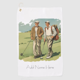 Toalla de golf de vintage personalizada