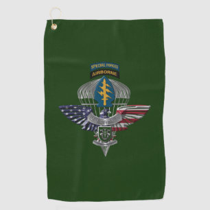 Toalla De Golf Décimo Grupo de Fuerzas Especiales (Airborne) Ág