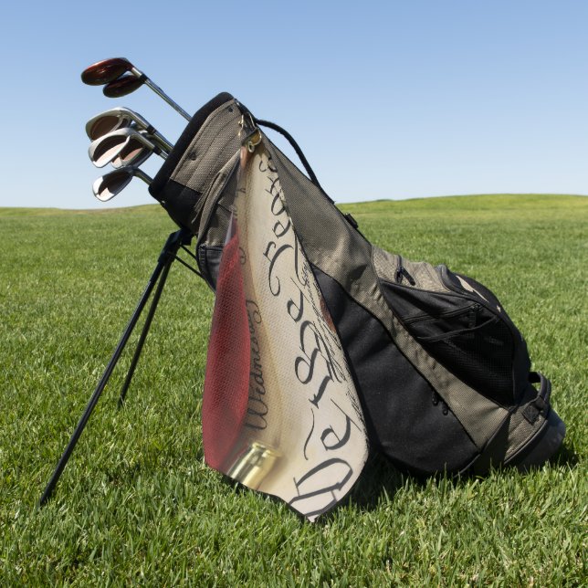 Toalla De Golf Declaración de Independencia (Verde)