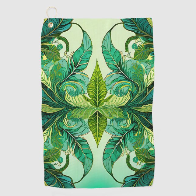 Toalla De Golf Decorativo Floral Tropical  (Anverso)