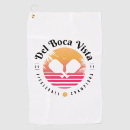 Toalla de golf del Campeón de Pickleball Del Boca 