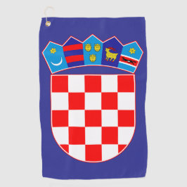 Toalla de golf del Escudo de Armas Croata