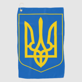 Toalla de golf del escudo de armas de Tridente de 