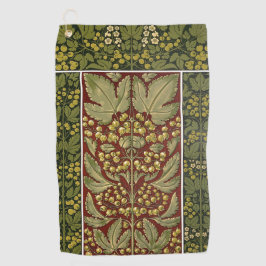 Toalla de golf del patrón de hojas antiguas