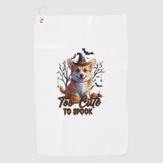 Toalla De Golf Demasiado lindo para asustar divertida camiseta de