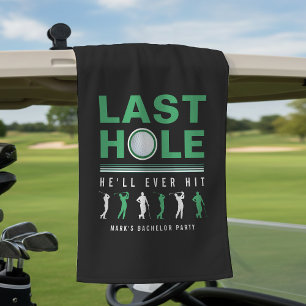Toalla De Golf Despedida de Soltero de Golf Último Hoyo que Golpe