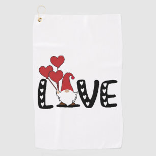 Toalla De Golf Día de San Valentín de Love Gnome