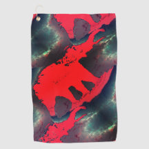 Dibujo rojo abstracto de efecto muy rústico